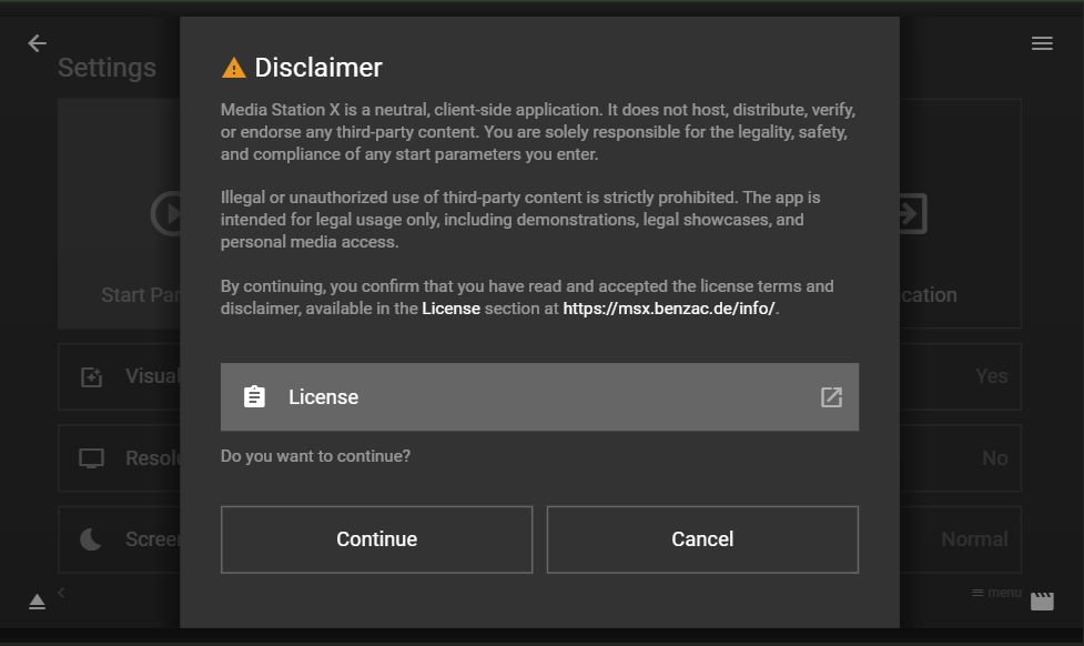 Aceite o Aviso Legal